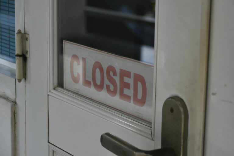 Closed door