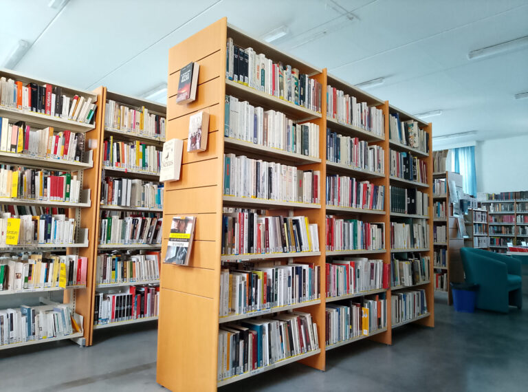 Intérieur de la bibliothèque du Temps Libre