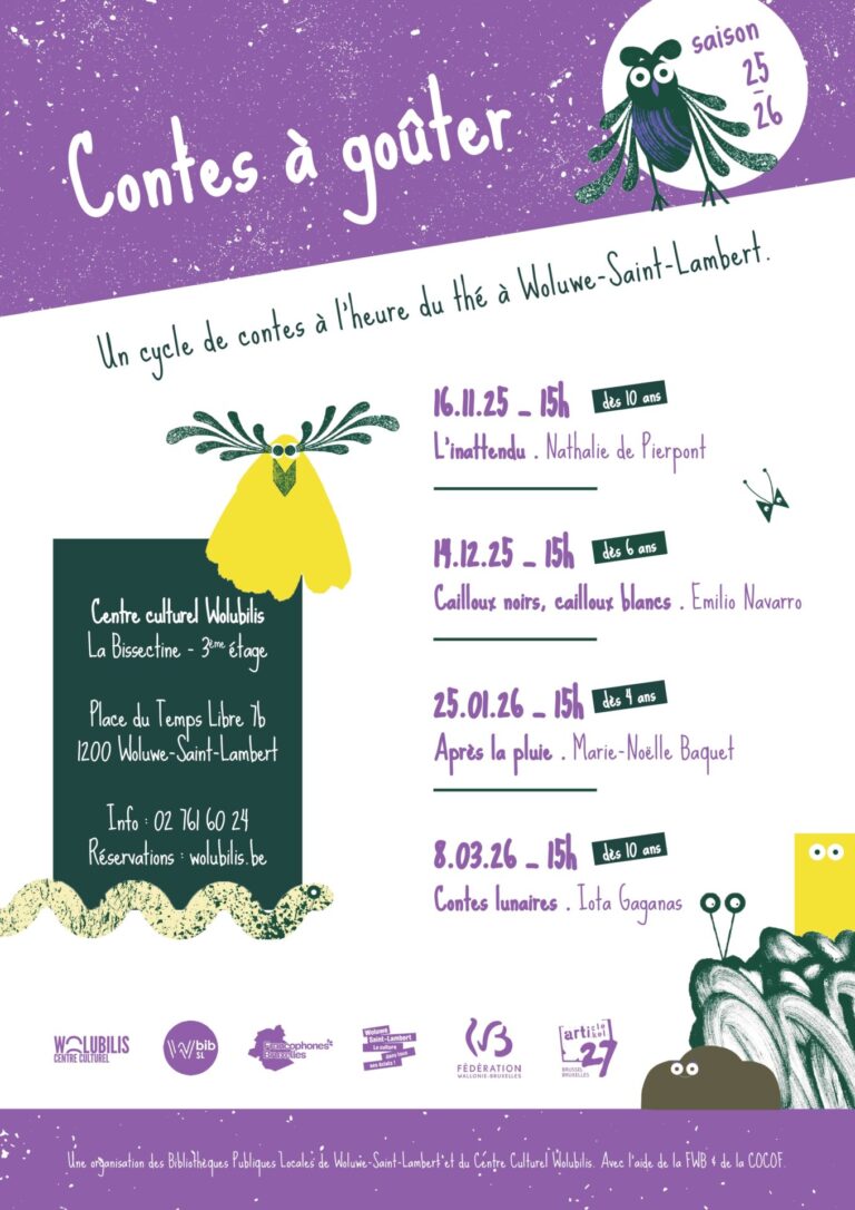 Affiche des Contes à goûter 2025-2026