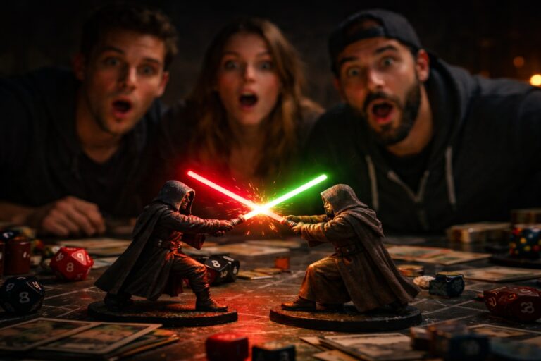Illustration d'un jeu de rôle Star Wars.